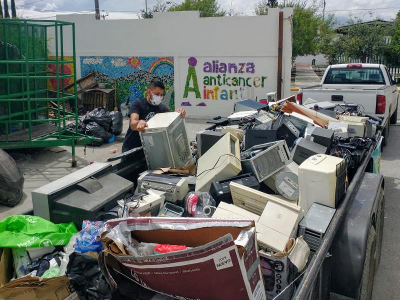 Con la donación de más de 16 toneladas de material reciclable, el Municipio contribuyó a la continuación del tratamiento de niños y niñas con cáncer y otros padecimientos 