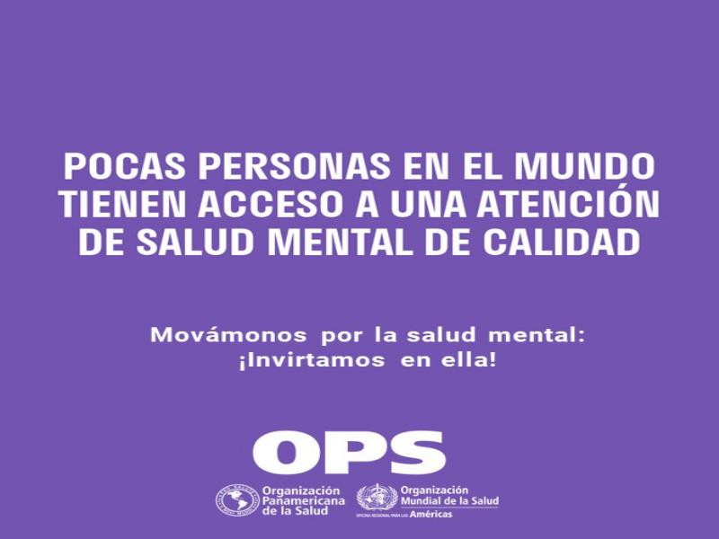 El objetivo de la campaña del Día Mundial de la Salud Mental de este año es aumentar la inversión en este tipo de atención