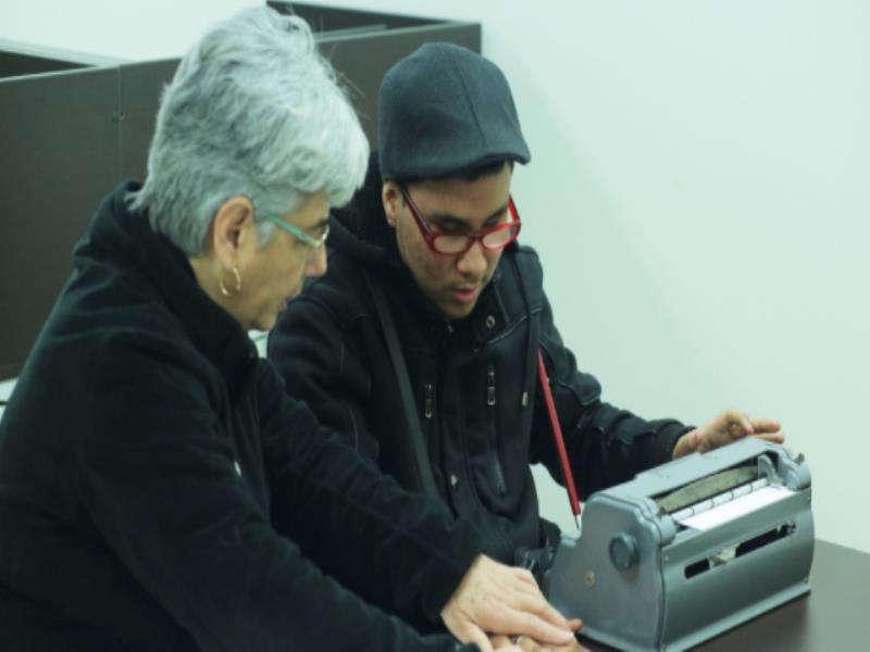 En esta área se traducen las partituras al sistema de escritura y lectura Braille, además se enseña musicografía para apoyar a estudiantes con ceguera y debilidad visual. Fotografía/José Luis Macías