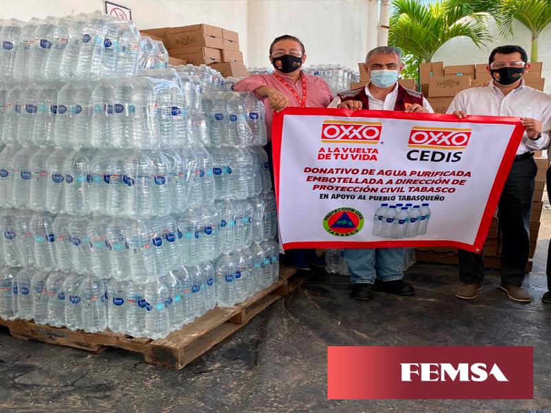 FEMSA Comercio brindó asistencia a los ciudadanos haciéndoles llegar víveres