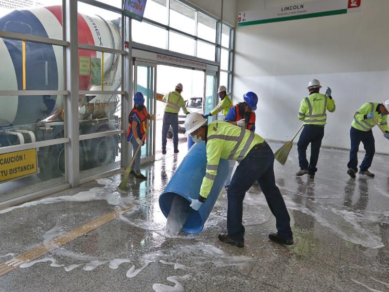 Se sanitizaron mas de 8,000 metros cuadrados.