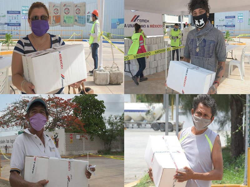 Alrededor de 2,500 despensas se entregarán de manera presencial en las distintas unidades de negocio de CEMEX 