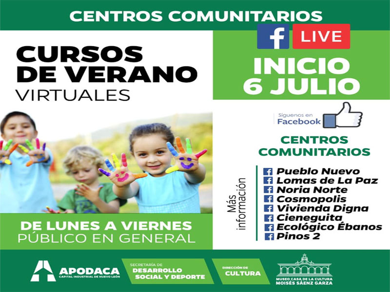 "El objetivo de esto es poder continuar con las clases culturales que normalmente tenemos, el año pasado el campamento fue de manera presencial, pero ahora nos tuvimos que adaptar a esta situación y tomar las medidas necesarias". María José Pérez Frías, directora de Cultura del Municipio de Apodaca